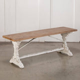 Wood Farmhouse Style Bench: Bench
