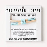 KNOCKED DOWN, NOT OUT Christian Cord Bracelet