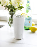 White Glass Lined Tumbler 14 oz.