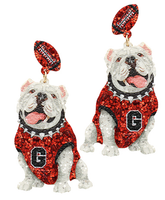 Georgia  Bulldogs  Earrings 