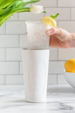 White Glass Lined Tumbler 14 oz.