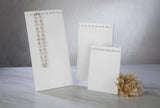 Pegged Wood Jewelry Displays - Medium: White