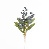 Winter Berry Stem   Green/Dark Blue   16"