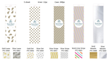 Party Tissue Paper with dot Pattern Gold , 5Sheets: Gold