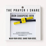 IRON SHARPENS IRON Bracelet, Christian Cord Bracelet