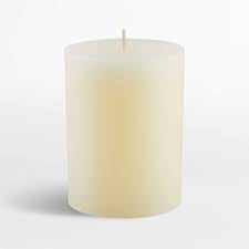 Ivory Pillar Candle 3x4
