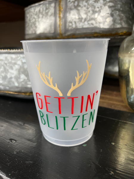 Gettin’ Blitzen Party Cups