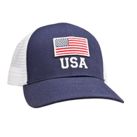 USA Flag Mesh Back Trucker Hat