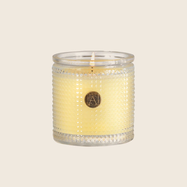 Sorbet 6oz. textured glass candle