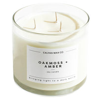 Oak moss + Amber Soy Candle