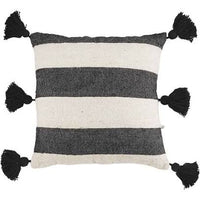 Black Stripes Ponchaa Pillow