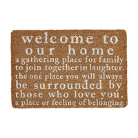 Welcome to Our Home mat