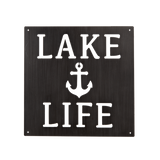 Laser Cut Lake Text Wall Decor