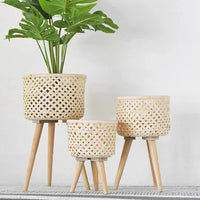Weave Footed Planters