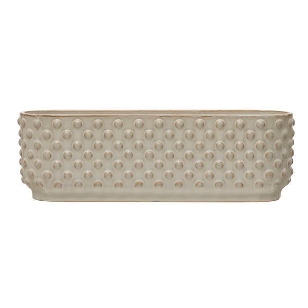Hobnail Window Planter w/3 sections