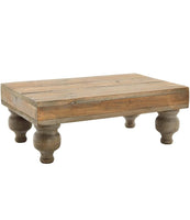 Wood Footed Serving Stand