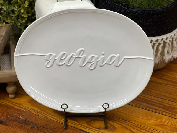 Georgia Embossed Platter