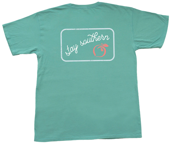 Youth Stay Southern Patch Short Sleeve Pocket. Tee
