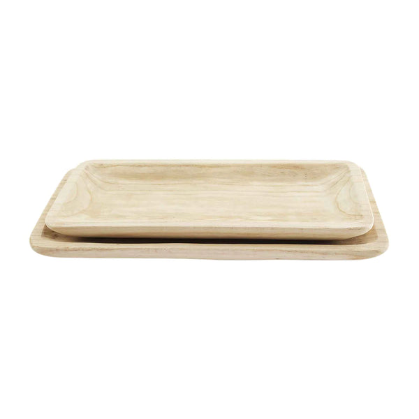 Paulownia Wood Dough Bowl Tray