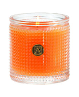 Valencia Orange Textured Glass Candle